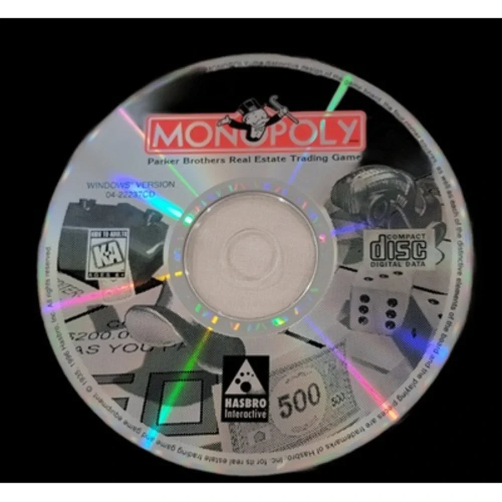 Monopoly Parker Brothers Real Estate Trading Game PC CD-ROM‎ Windows Version